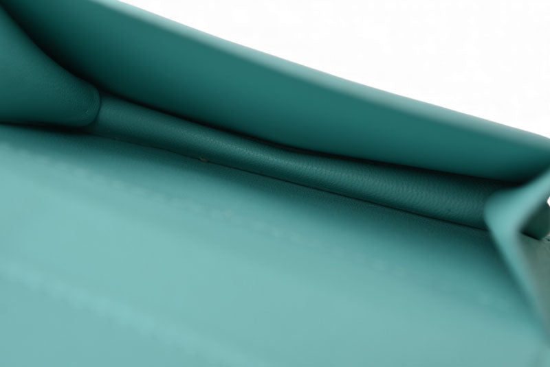 ティファニー カードケース/コインケース/ミニ財布 Tiffany&co. ヴァーティカルフォールド ティファニーブルー/クリーム【中古】