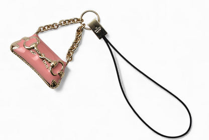 グッチ チャーム GUCCI ストラップ/チャーム ホースビットモチーフ ピンク/ゴールド【中古】