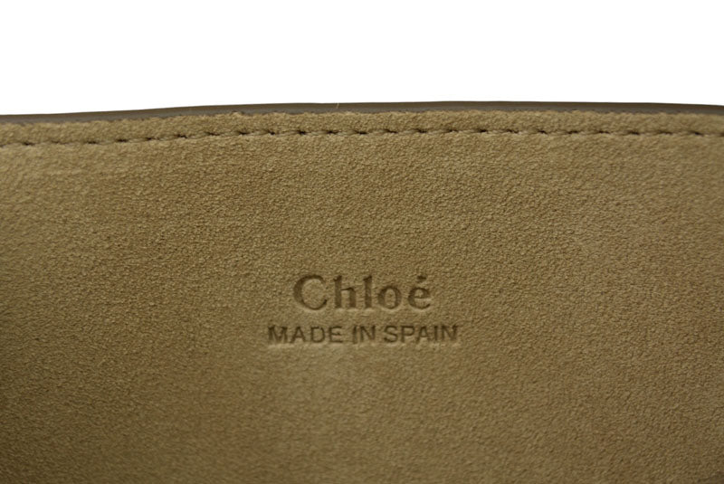 クロエ ショルダーバッグ Chloe バッグ faye/フェイ レザー ベージュ【中古】