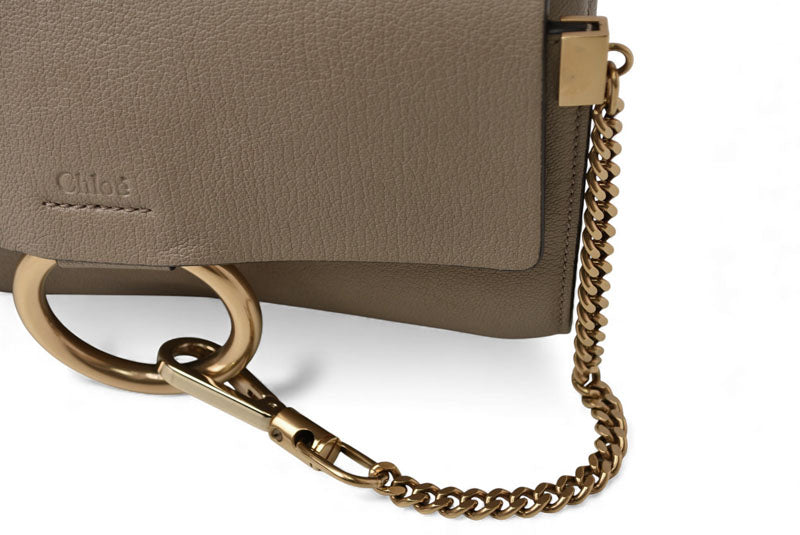 クロエ ショルダーバッグ Chloe バッグ faye/フェイ レザー ベージュ【中古】