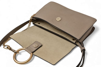 クロエ ショルダーバッグ Chloe バッグ faye/フェイ レザー ベージュ【中古】