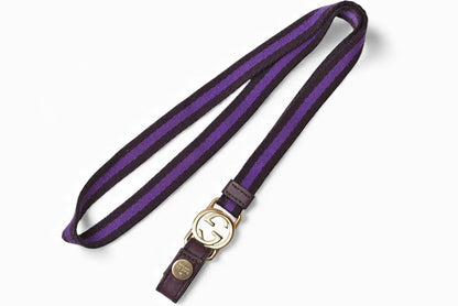 グッチ ネックストラップ/キーリング GUCCI キーリング付 GG パープル/ダークパープル 115278 【中古】