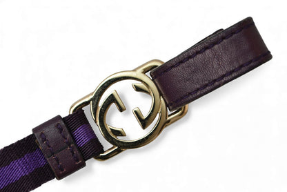 グッチ ネックストラップ/キーリング GUCCI キーリング付 GG パープル/ダークパープル 115278 【中古】