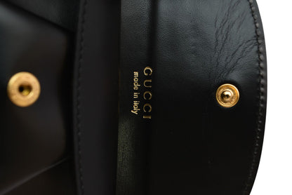グッチ コインケース/小銭入れ GUCCI 財布 ヴィンテージ レザー ブラック 030 2091【中古】