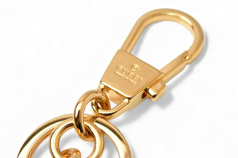 グッチ キーリング/キーホルダー GUCCI ホースビット 1955 ゴールド 未使用【中古】