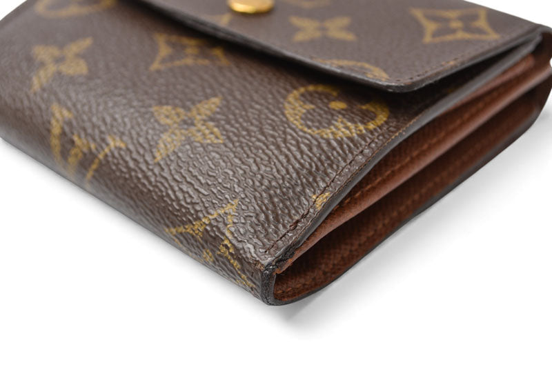 ルイヴィトン 財布 モノグラム LOUIS VUITTON 折財布 ダブルホック/ポルトフォイユ・エリーズ　 モノグラム【中古】