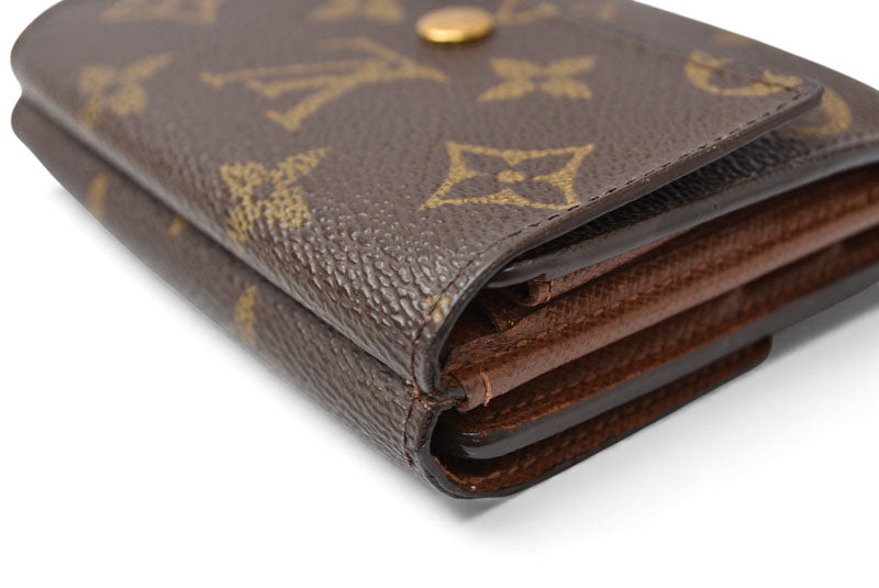 ルイヴィトン 財布 モノグラム LOUIS VUITTON 折財布 ダブルホック/ポルトフォイユ・エリーズ　 モノグラム【中古】