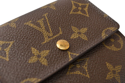 ルイヴィトン 財布 モノグラム LOUIS VUITTON 折財布 ダブルホック/ポルトフォイユ・エリーズ　 モノグラム【中古】