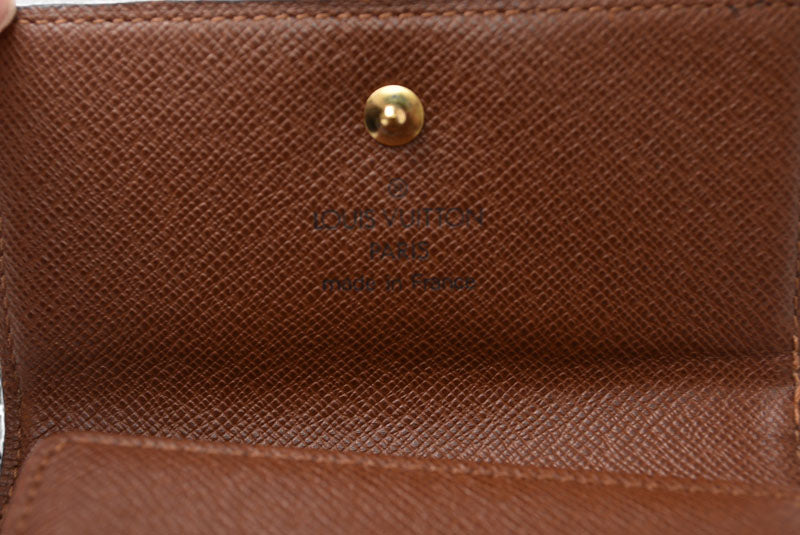 ルイヴィトン 財布 モノグラム LOUIS VUITTON 折財布 ダブルホック/ポルトフォイユ・エリーズ　 モノグラム【中古】