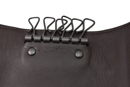 ボッテガヴェネタ キーケース/キーリング BOTTEGA VENETA 6連 イントレチャート ナッパ ダークブラウン【中古】
