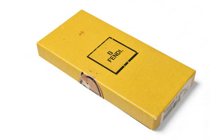 フェンディ キーリング/キーホルダー/バッグチャーム FENDI サークル ブラック/ブラウン【中古】