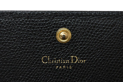 クリスチャンディオール カードケース/名刺入れ Christian Dior ヴィンテージ レザー ブラック【中古】