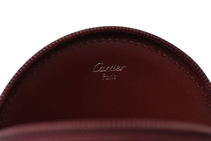 カルティエ コインケース/小銭入れ Cartier ヴィンテージ 財布 マスト ドゥ カルティエ ボルドー【中古】