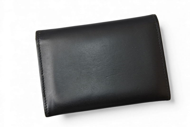 カルティエ カードケース/名刺入れ/パスケース Cartier パシャ パスケース カーフ レザー ブラック シルバー金具 L3000132【中古】