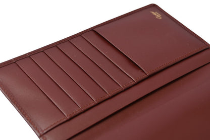 カルティエ 財布 メンズ Cartier 長財布 レザー マスト ドゥ カルティエ ボルドー L3000003【中古】
