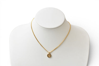 クリスチャンディオール ネックレス Christian Dior ロゴ/サークル ゴールド【中古】