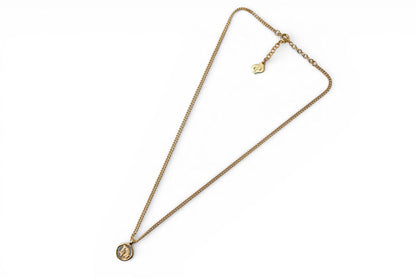 クリスチャンディオール ネックレス Christian Dior ロゴ/サークル ゴールド【中古】