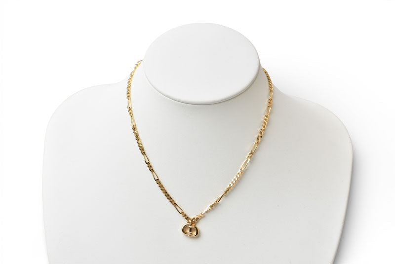 クリスチャンディオール ネックレス Christian Dior ヴィンテージ ロゴモチーフ ゴールド【中古】