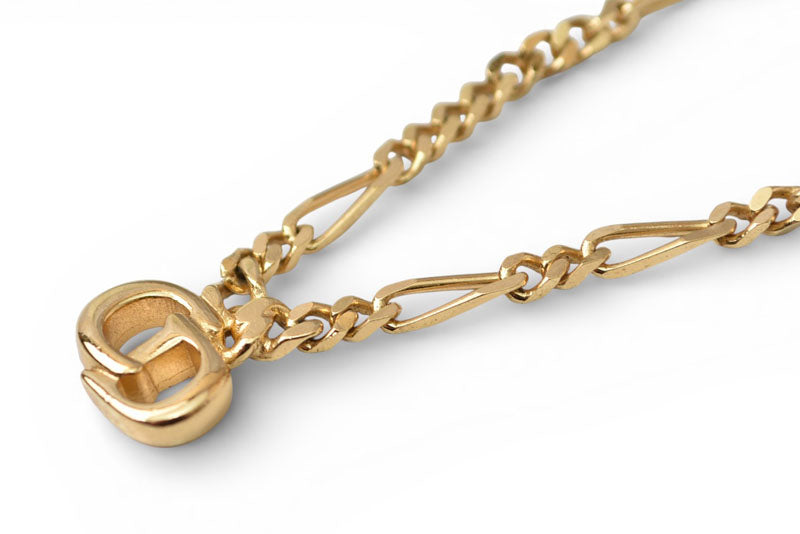 クリスチャンディオール ネックレス Christian Dior ヴィンテージ ロゴモチーフ ゴールド【中古】