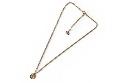 クリスチャンディオール ネックレス ヴィンテージ Christian Dior ロゴ/サークル ゴールド【中古】