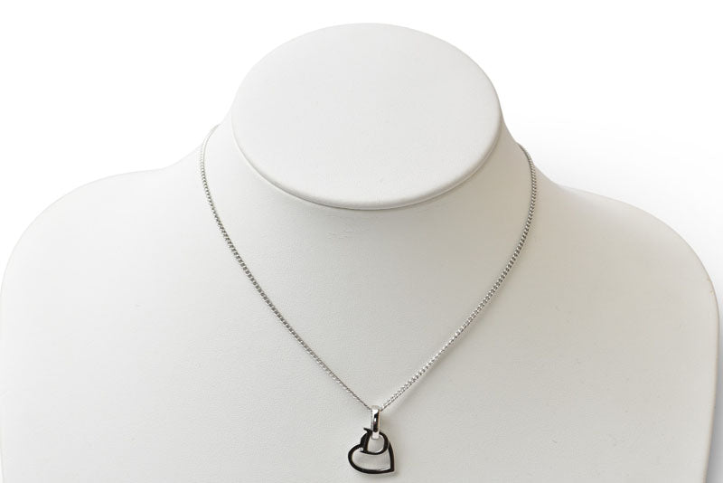 クリスチャンディオール ネックレス Christian Dior Dモチーフ/ハート シルバー【中古】