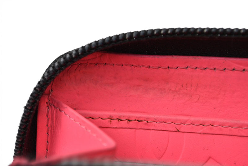 シャネル 財布 CHANEL カンボンライン ラウンドファスナー式/長財布 ブラック/ブラック【中古】