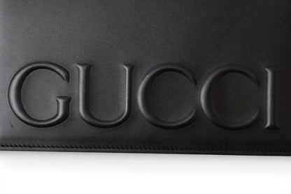 グッチ ショルダーバッグ/クラッチバッグ/チェーンウォレット 2way GUCCI エンボスロゴ/ブラック 421850【中古】