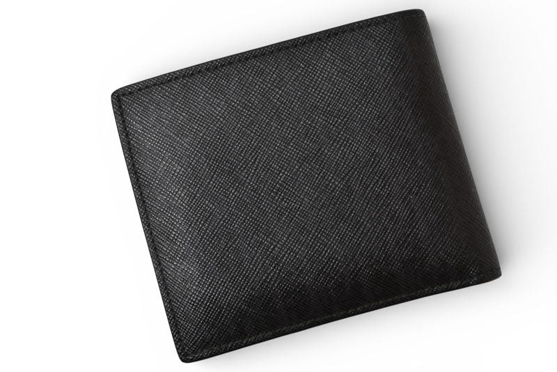 ディオールオム 財布/二つ折り Dior Homme 折財布 レザー ローズ/ブラック 2RDBC027XXS【中古】