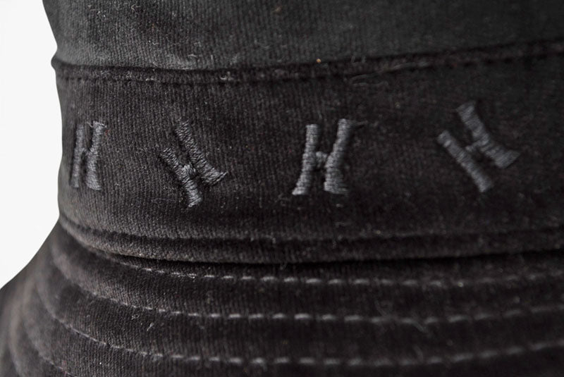 エルメス ハット/帽子 レディース HERMES バケットハット/Bucket Hat Hロゴ ブラック #57【中古】