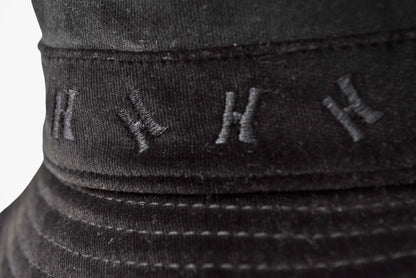 エルメス ハット/帽子 レディース HERMES バケットハット/Bucket Hat Hロゴ ブラック #57【中古】