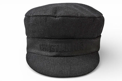 クリスチャンディオール キャスケット/帽子 Christian Dior ハンチング ロゴ ブラック 02DCP920A140 サイズ58【中古】