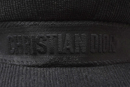 クリスチャンディオール キャスケット/帽子 Christian Dior ハンチング ロゴ ブラック 02DCP920A140 サイズ58【中古】