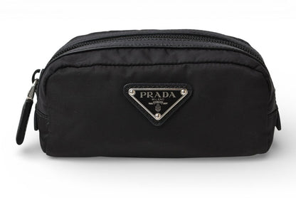 プラダ ポーチ/コスメポーチ 2NA046 PRADA 小物入れ ReNylon/リナイロン NERO/ブラック メンズ/レディース【中古】