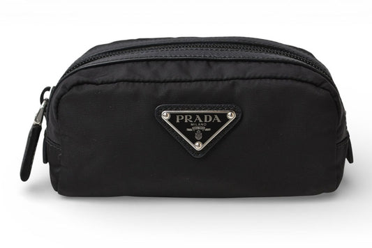 プラダ ポーチ/コスメポーチ 2NA046 PRADA 小物入れ ReNylon/リナイロン NERO/ブラック メンズ/レディース【中古】