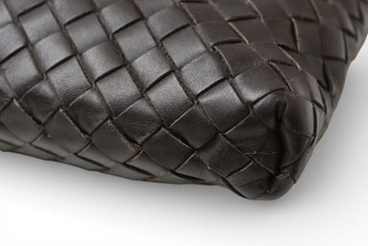 ボッテガヴェネタ ショルダーバッグ/メッセンジャーバッグ BOTTEGA VENETA クロスボディ イントレチャートVN ダークブラウン 172726【中古】