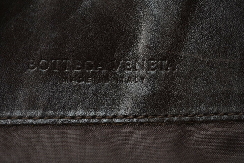 ボッテガヴェネタ ショルダーバッグ/メッセンジャーバッグ BOTTEGA VENETA クロスボディ イントレチャートVN ダークブラウン 172726【中古】