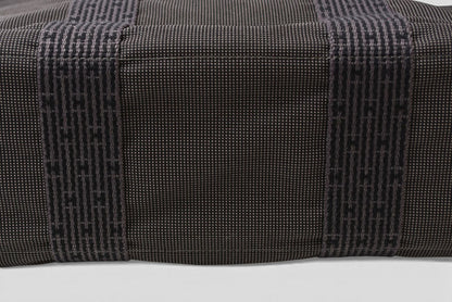 エルメス トートバッグ HERMES エールラインMM バッグ キャンバス グレー【中古】