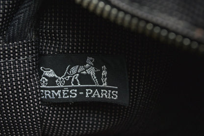 エルメス トートバッグ HERMES エールラインMM バッグ キャンバス グレー【中古】
