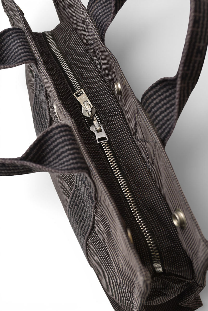 エルメス トートバッグ HERMES エールラインPM バッグ キャンバス グレー【中古】