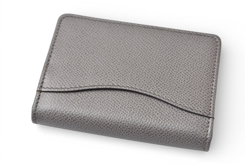 サルヴァトーレフェラガモ カードケース/コインケース Salvatore Ferragamo キーチェーン付 レザー グレー【中古】
