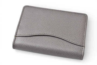 サルヴァトーレフェラガモ カードケース/コインケース Salvatore Ferragamo キーチェーン付 レザー グレー【中古】