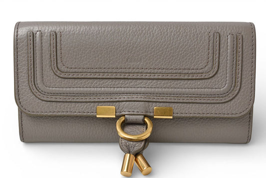 クロエ 財布/長財布 Chloe 財布 MARCIE/マーシー カシミア グレー 22SP673 G36 053【中古】
