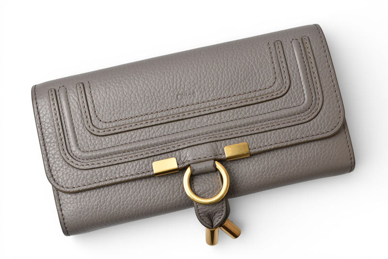 クロエ 財布/長財布 Chloe 財布 MARCIE/マーシー カシミア グレー 22SP673 G36 053【中古】