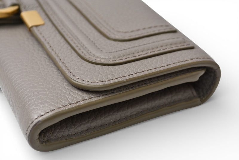 クロエ 財布/長財布 Chloe 財布 MARCIE/マーシー カシミア グレー 22SP673 G36 053【中古】