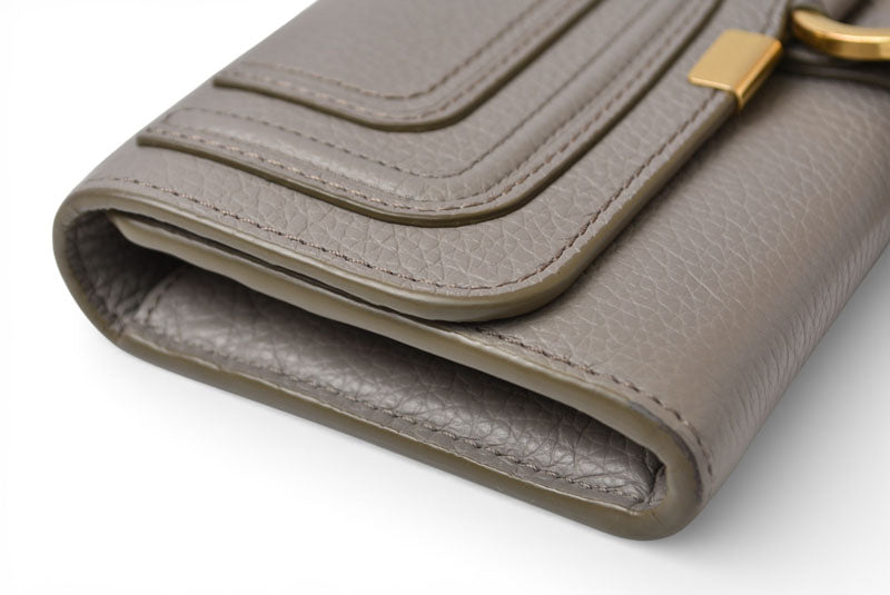 クロエ 財布/長財布 Chloe 財布 MARCIE/マーシー カシミア グレー 22SP673 G36 053【中古】
