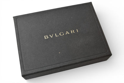ブルガリ キーケース BVLGARI メタリックキャンバス グレー/ゴールド メンズ/レディース【中古】