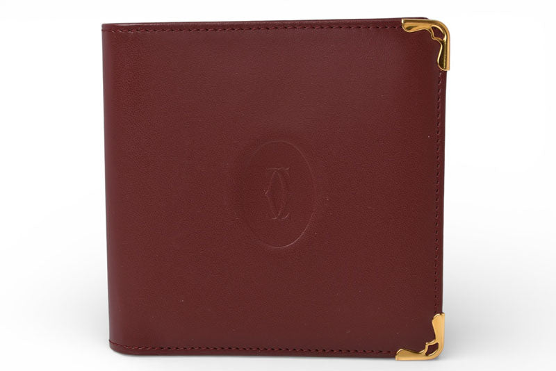 カルティエ 未使用 折財布/二つ折り財布 ヴィンテージ Cartier メンズ マスト ドゥ カルティエ ボルドー 73184192【中古】