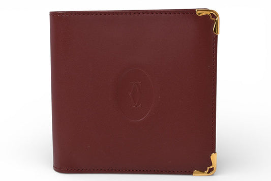 カルティエ 未使用 折財布/二つ折り財布 ヴィンテージ Cartier メンズ マスト ドゥ カルティエ ボルドー 73184192【中古】