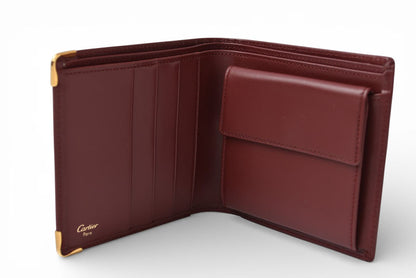カルティエ 未使用 折財布/二つ折り財布 ヴィンテージ Cartier メンズ マスト ドゥ カルティエ ボルドー 73184192【中古】