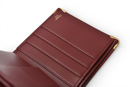 カルティエ 未使用 折財布/二つ折り財布 ヴィンテージ Cartier メンズ マスト ドゥ カルティエ ボルドー 73184192【中古】